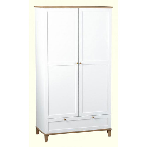 Arcadia 2 Door 1 Drawer Wardrobe