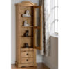 Corona Waxed Pine 2 Drawer 1 Door Display Unit - Image 2