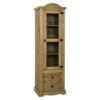 Corona Waxed Pine 2 Drawer 1 Door Display Unit - Image 3