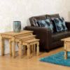 Corona Waxed Pine Nest of Tables - Image 2