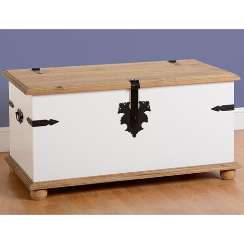 Corona White Single Storage Chest