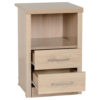 Lisbon 2 Drawer 1 Shelf Bedside Table - Image 2
