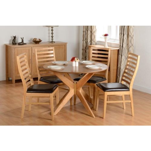 Boston Dining Set in Natural Oak