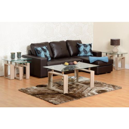 Milan Nest of Tables in Sonoma Oak Effect Veneer Beautiful