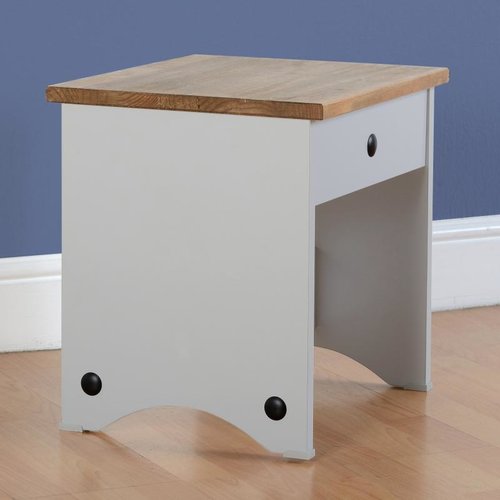 Corona Grey Dressing Table Stool