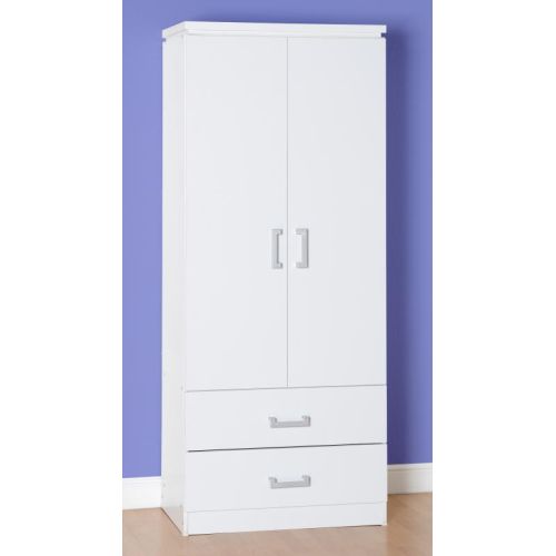 Charles 2 Door 2 Drawer Wardrobe