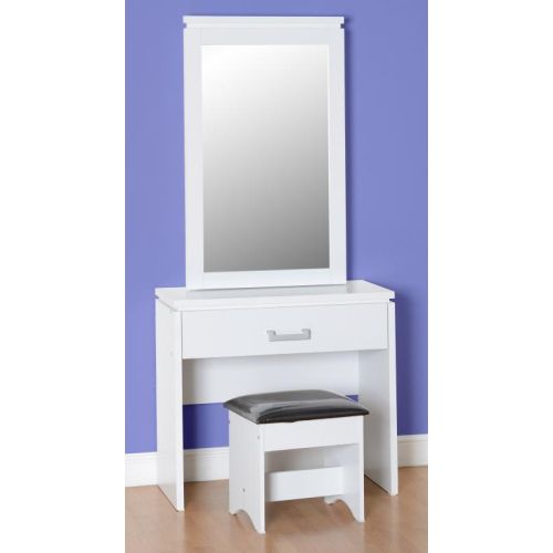 Charles 1 Drawer Dressing Table Set In White