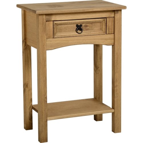 Corona Waxed Pine 1 Drawer Console