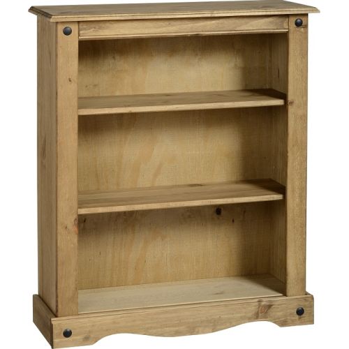 Corona Waxed Pine Low Bookcase