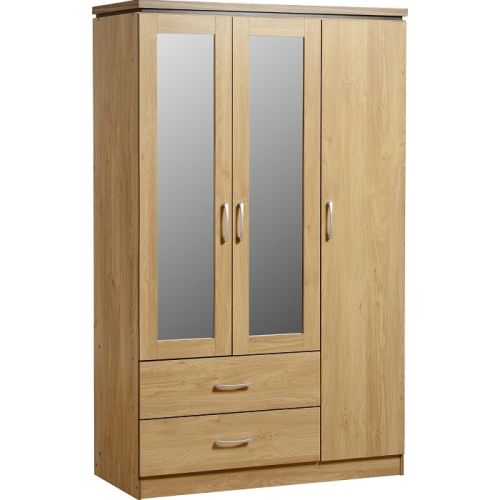 Charles 3 Door 2 Drawer Mirrored Wardrobe