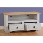 Corona Grey 2 Drawer Flat Screen TV Unit - Image 2