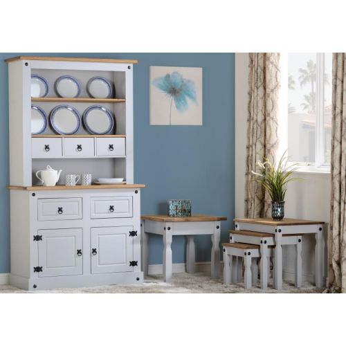 Corona Small Buffet Hutch in Grey