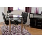Harlequin 4' Dining Set in Clear Glass - Image 2