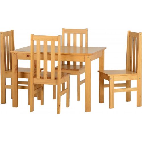 Ludlow 1 + 4 Dining Set in Oak