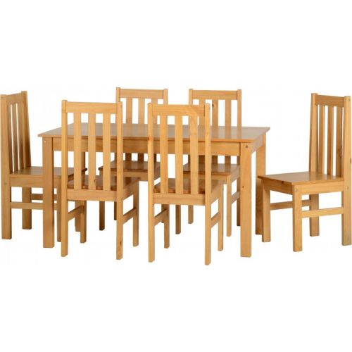 Ludlow 1 + 6 Dining Set in Oak