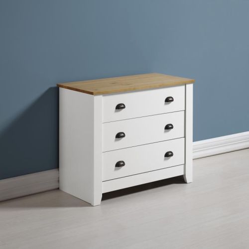 Ludlow 3 Drawer Chest in White