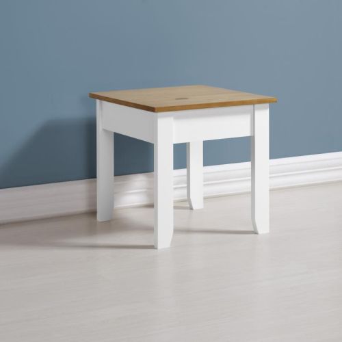 Ludlow Lamp Table in White