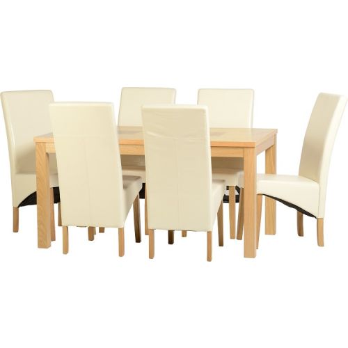 Wexford 59" Dining Set G1 in Oak Veneer