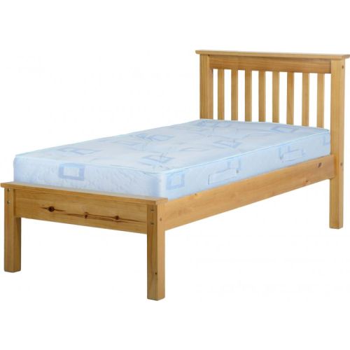 Monaco 3ft Low Foot End Bed in Antique Pine