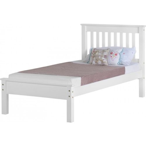 Monaco 3ft Low Foot End Bed White