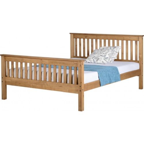 Monaco 5' Bed High Foot End in Distressed Waxed Pine