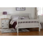 Monaco 4ft 6 High Foot End Bed in Grey - Image 2