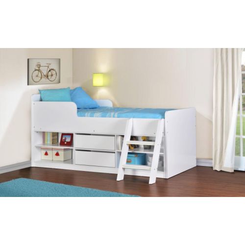 Felix Low Sleeper Bed in white