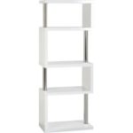 Charisma 5 Shelf Unit in White Gloss/Chrome - Image 2