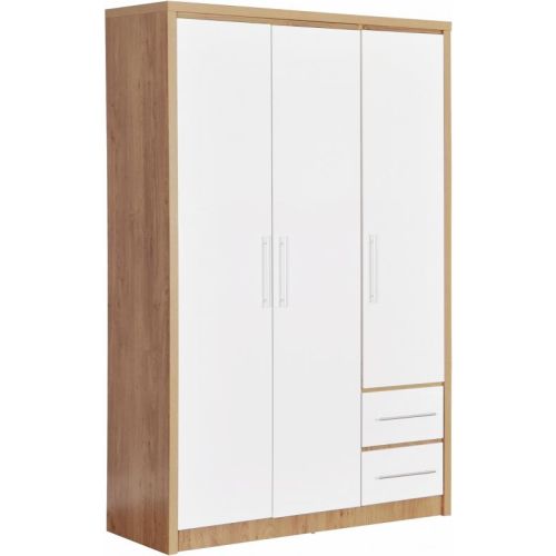 White top oak wardrobe